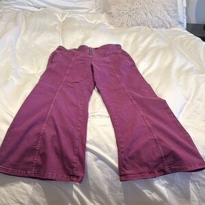 Pilcro Purple Wide-Leg Pants